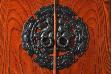 中古　民芸家具　岩谷堂箪笥　衣装盆付き　和モダンなお部屋にぴったりの箪笥サイドボード(ローボード、テレビ台)(R-047416)